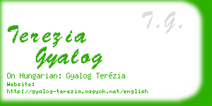 terezia gyalog business card